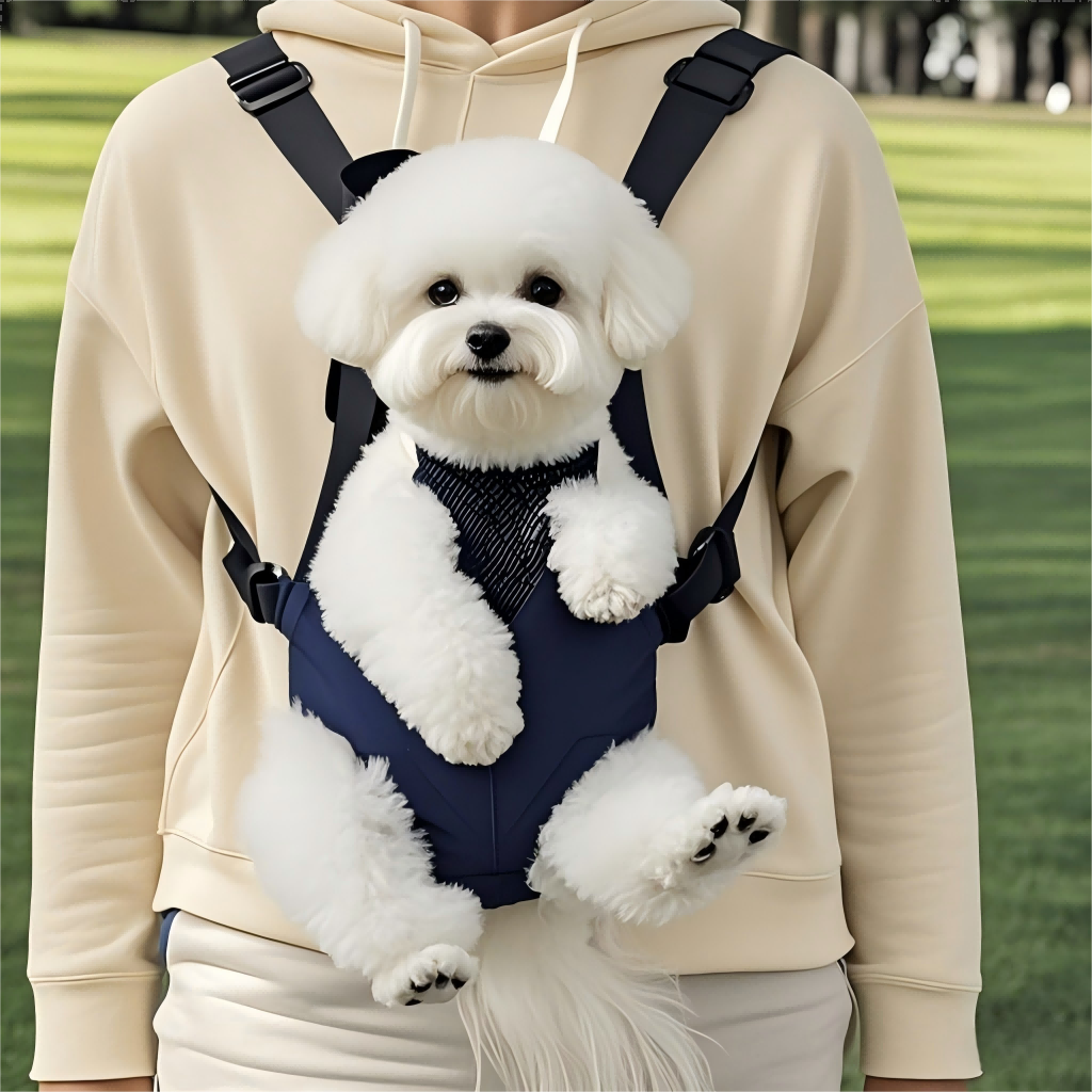 Fashion Pet Carrier Backpack with Outdoor Portable Breathable Mesh Polyester Design