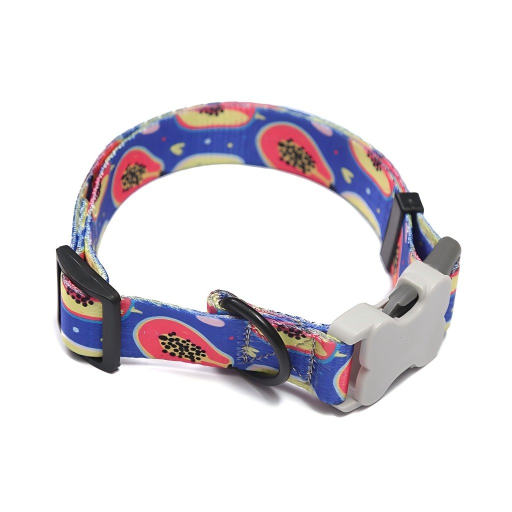 Fashion Adjustable Polyester Pattern Printed Pet Collar