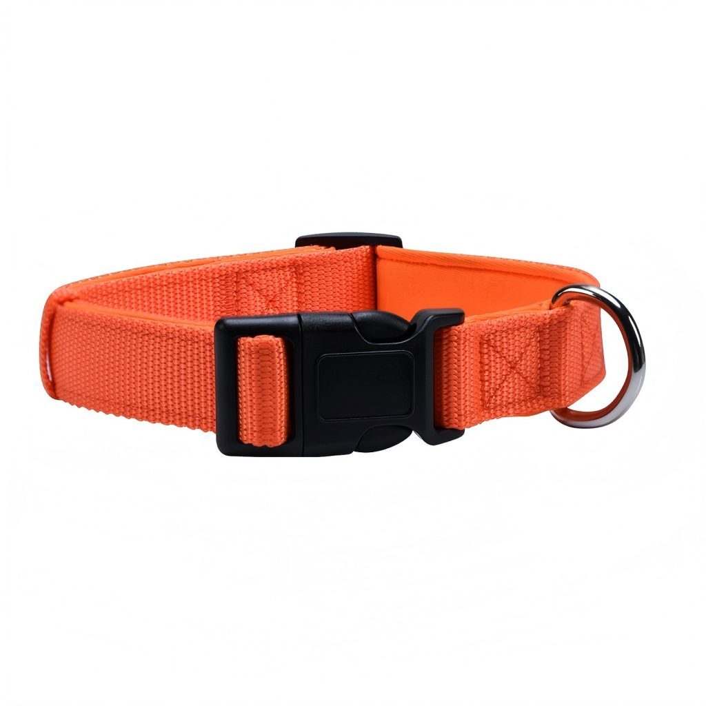 Custom Reflective Dog Collar Customizable Soft Neoprene Padded Breathable Nylon Pet Collar Adjustable for Small Dogs