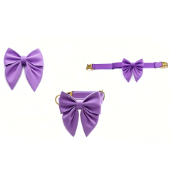 Factory Direct Summer Winter Nylon Pet Headwear Solid Pattern Puppy and Cat Dog Tie Stock Animal Design Pet Apparel Accessories Luxury Style Detachable Pet Bow Tie