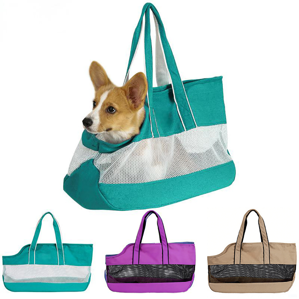 High-end Pet Carrier Bag with Outdoor Portable Breathable Mesh Polyester Design
