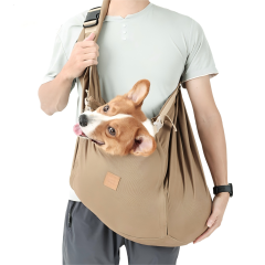Lightweight Pet Carrier Backpack with Outdoor Portable Breathable Mesh Polyester Design