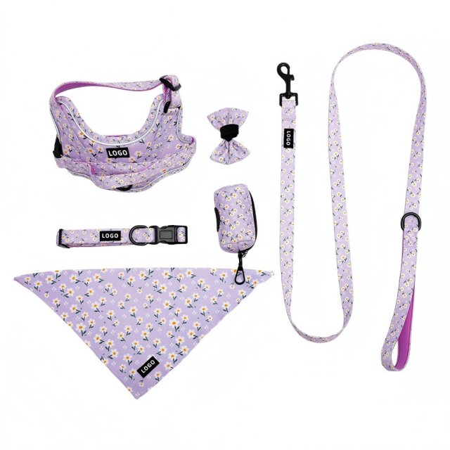 Fashion Pattern Printing No Pull Adjustable Vest Dog Soft Luxury Harness Environmental High Quality Breathable Dog Harness