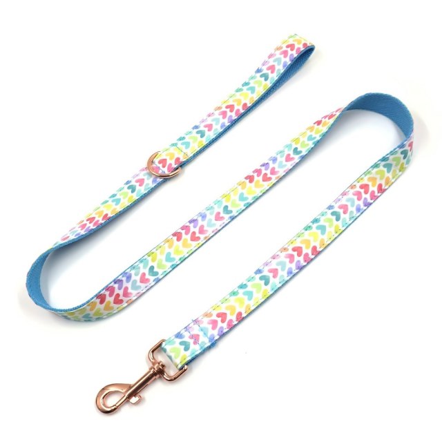 Pet Leash Custom Pattern Multipurpose Webbing Soft Adjustable Accessories Hands Free Dog Leash Fashion Printing Pattern Durable Dog Leash