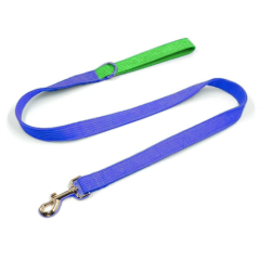 Fashion Color Block Durable Dog Leash Dual Handle No pull Pet Leash Multiple Color for customized