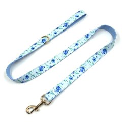 Pet Leash Custom Pattern Multipurpose Webbing Soft Adjustable Accessories Hands Free Dog Leash Fashion Printing Pattern Durable Dog Leash