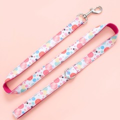 Pet Leash Custom Pattern Multipurpose Webbing Soft Adjustable Accessories Hands Free Dog Leash Fashion Printing Pattern Durable Dog Leash