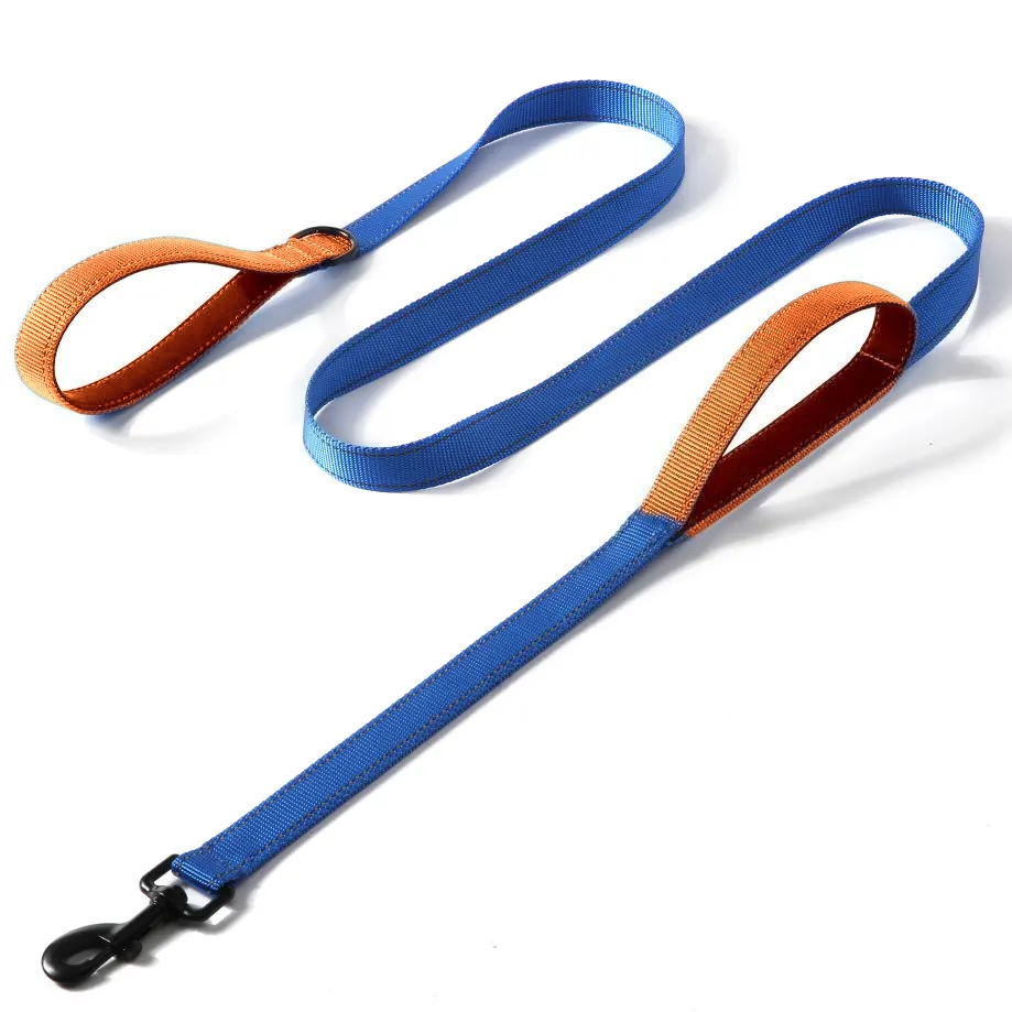 Fashion color block durable dog leash