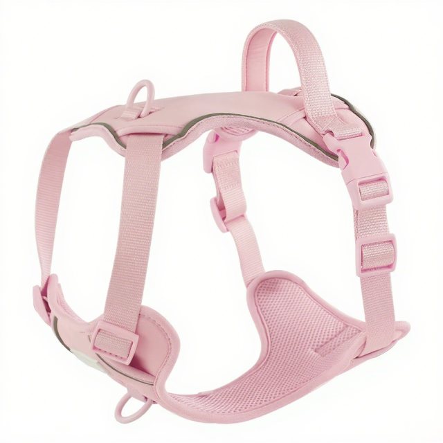 Luxury Custom Stylish No Pull Pet Harness Soft Adjustable and Durable Polyester Mesh Dog Harness for Daily Walking