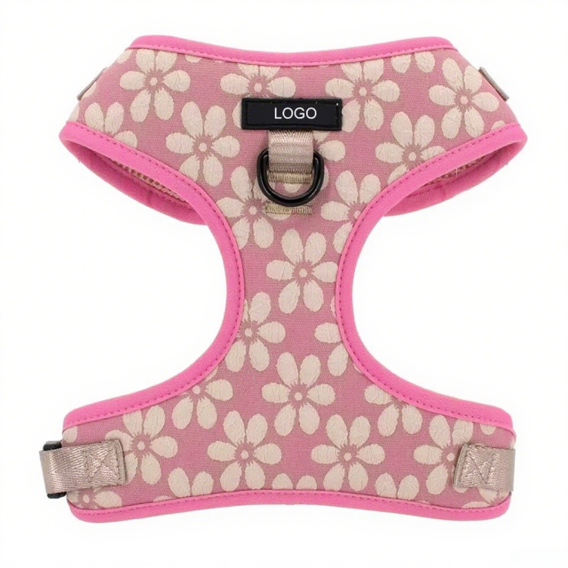New Arrival Special Embroidery Harness Luxury Training Adjustable Dog Harness