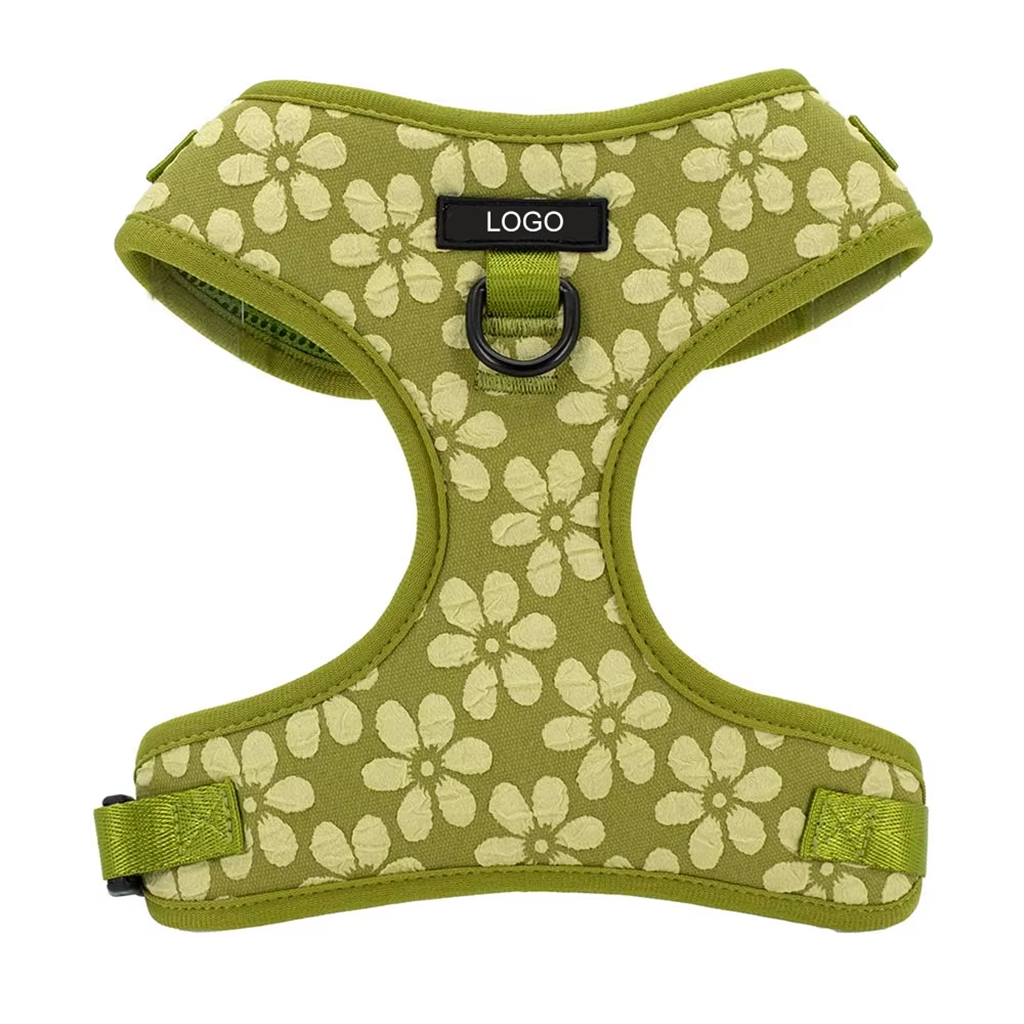 New Arrival Special Embroidery Harness Luxury Training Adjustable Dog Harness
