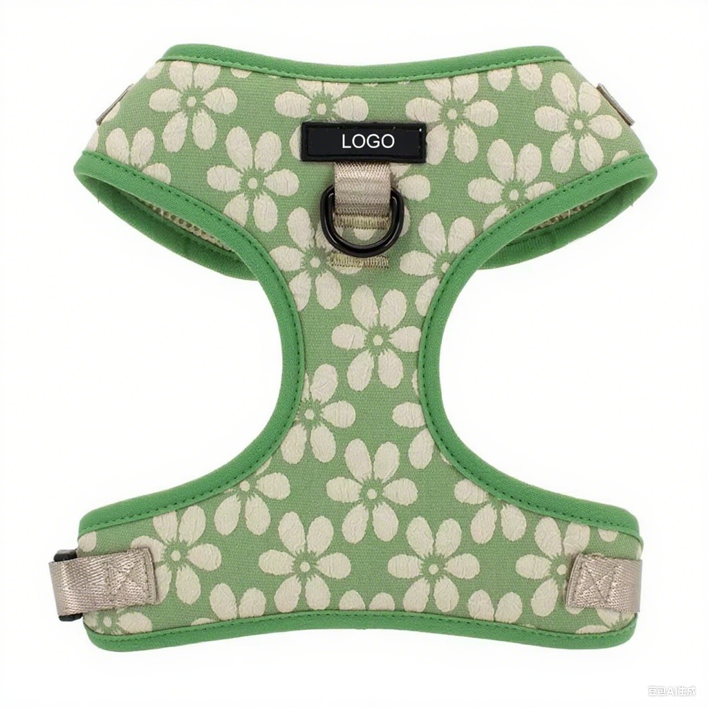 New Arrival Special Embroidery Harness Luxury Training Adjustable Dog Harness
