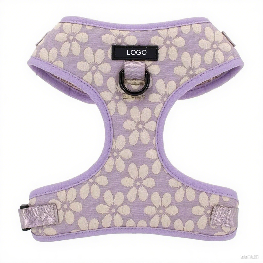 New Arrival Special Embroidery Harness Luxury Training Adjustable Dog Harness