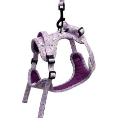 Fashion Pattern Printing No Pull Adjustable Vest Dog Soft Luxury Harness Environmental High Quality Breathable Dog Harness