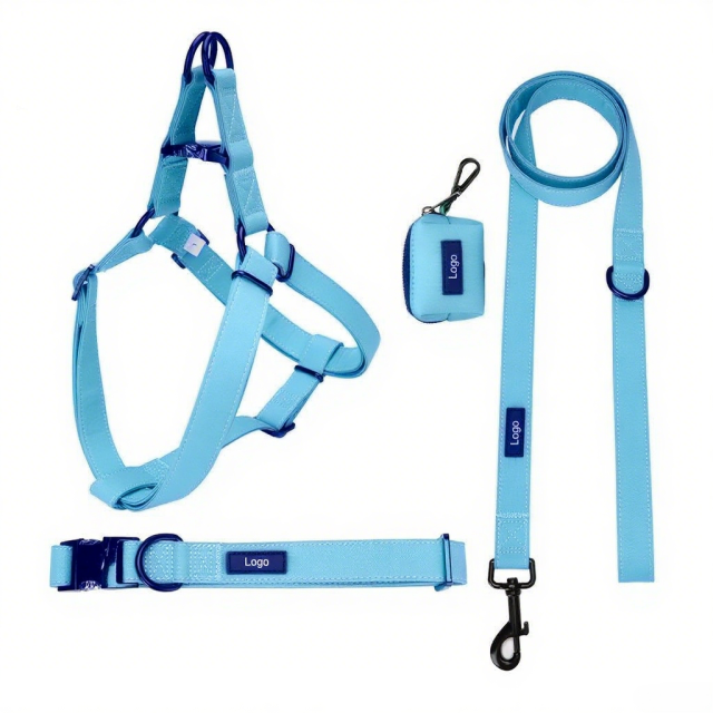 Manufacturers Custom Neoprene Pet Harness Luxury Adjustable Y Strap No Pull Reversible Dog Harness Kit