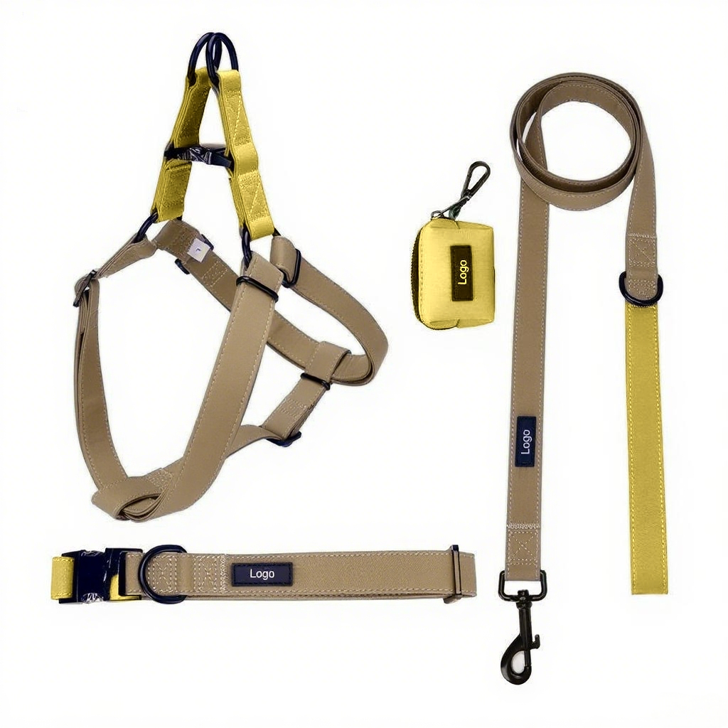 Manufacturers Color Block Style Custom Neoprene Pet Harness Luxury Adjustable Y Strap No Pull Reversible Dog Harness Kit