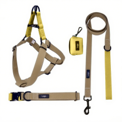 Manufacturers Color Block Style Custom Neoprene Pet Harness Luxury Adjustable Y Strap No Pull Reversible Dog Harness Kit