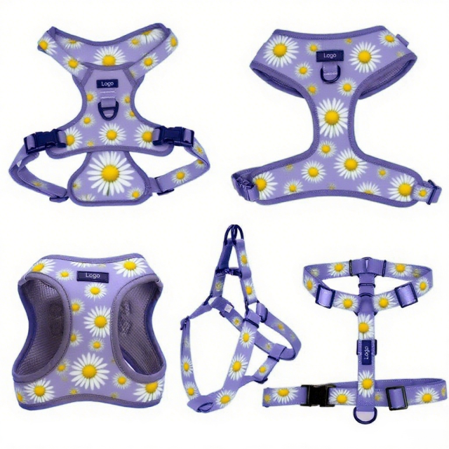 Manufacturers Custom Color Custom Materials Pet Harness Luxury Adjustable Different Design No Pull Reversible Dog Harness Kit