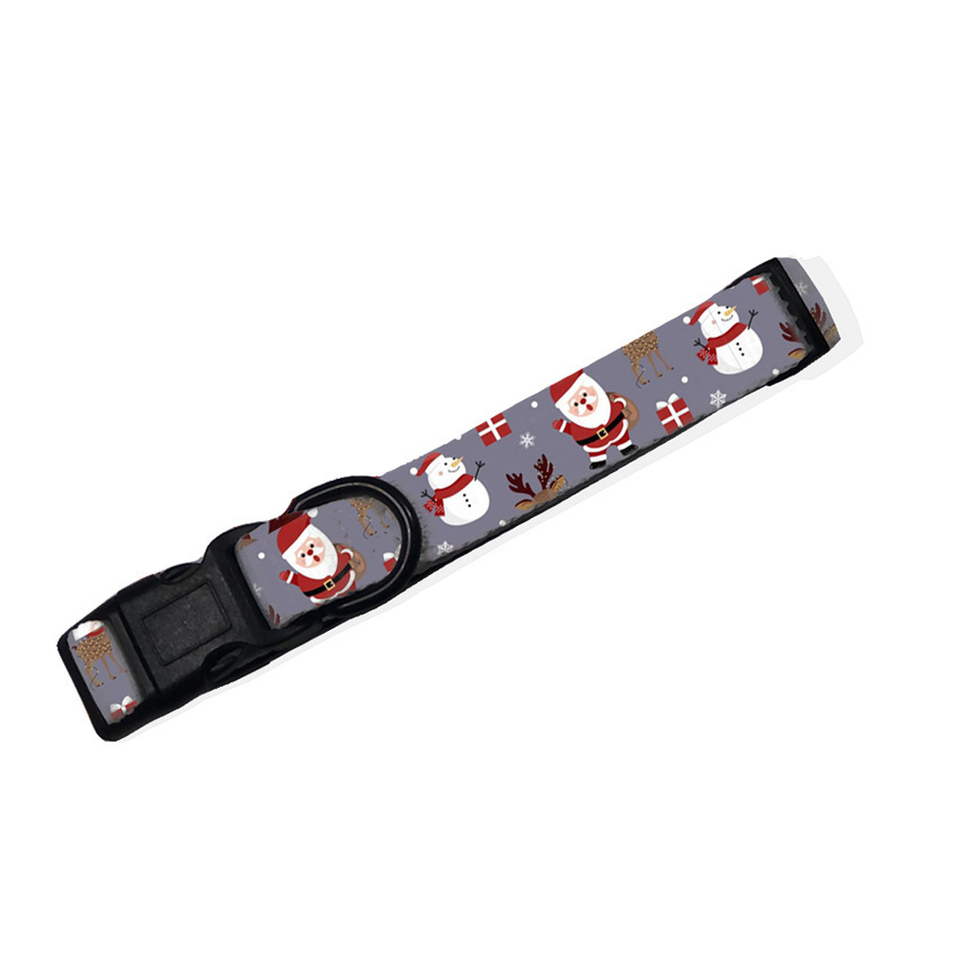 Transfer printing custom pattern Reflective Dog Collar Customizable Soft Neoprene Padded Breathable Nylon Pet Collar Adjustable for Small Dogs