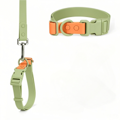 Custom Color Blocking Reflective Dog Collar Rubber Waterproof Pet Collar Adjustable for Dogs or cats