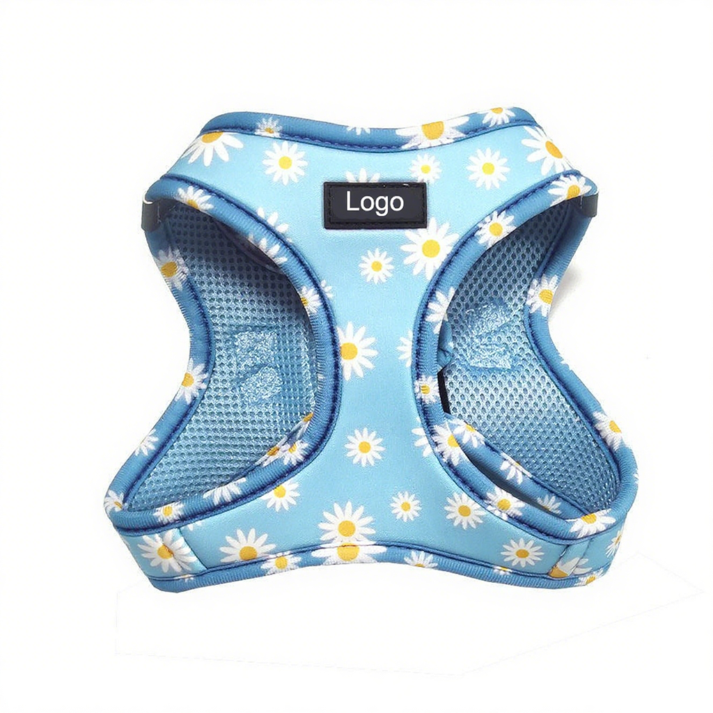New Hot Selling Luxury and Durable Wholesale Custom No Pull Cute Puppy Pattern Step-in Dog Harness