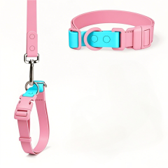 Custom Color Blocking Reflective Dog Collar Rubber Waterproof Pet Collar Adjustable for Dogs or cats