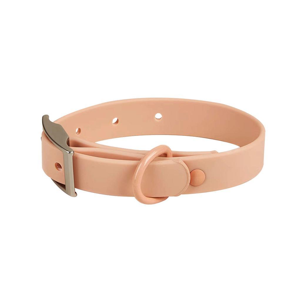 PVC Waterproof Dog Harness Soft Premium Quality Colorful Dog Collar with Metal Accessories