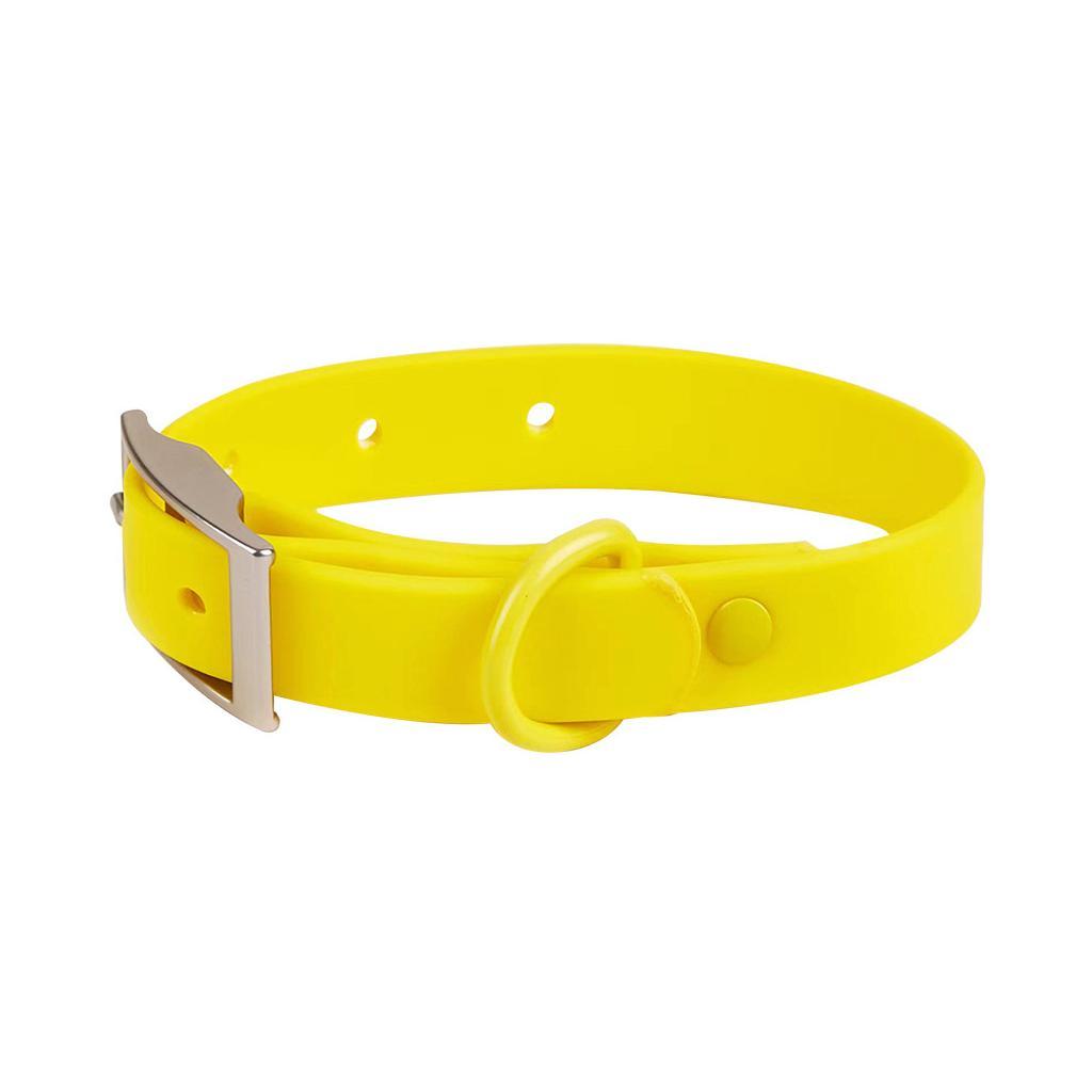 PVC Waterproof Dog Harness Soft Premium Quality Colorful Dog Collar with Metal Accessories