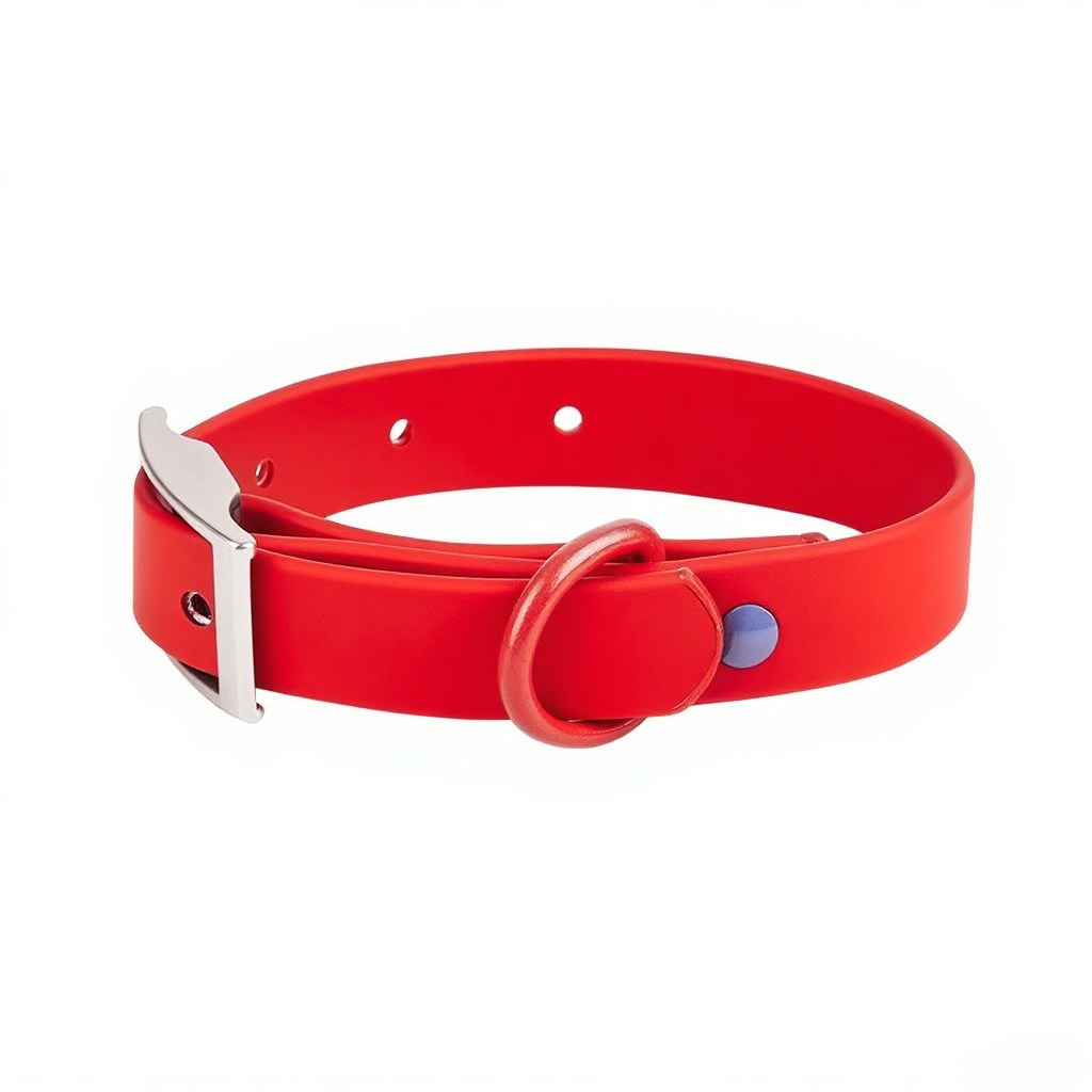 PVC Waterproof Dog Harness Soft Premium Quality Colorful Dog Collar with Metal Accessories