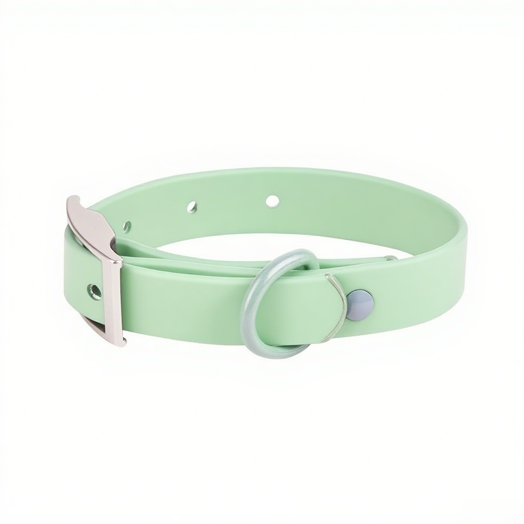 PVC Waterproof Dog Harness Soft Premium Quality Colorful Dog Collar with Metal Accessories