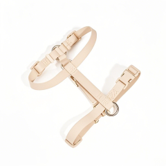 Manufacturers Custom PVC Rubber Coated Waterproof Pet Harness Luxury Adjustable H Strap No Pull Reversible Dog Harness with Single Buckle Design