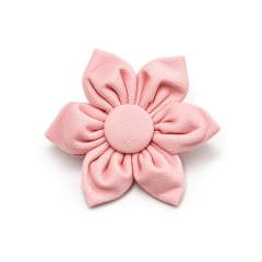 Factory Direct Summer Winter Pet Headwear Solid Pattern Puppy and Cat Dog Tie Stock Animal Design Pet Apparel Accessories Lovely Velvet Flower Style Detachable Pet Bow Tie