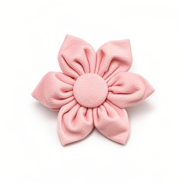 Factory Direct Summer Winter Pet Headwear Solid Pattern Puppy and Cat Dog Tie Stock Animal Design Pet Apparel Accessories Lovely Velvet Flower Style Detachable Pet Bow Tie