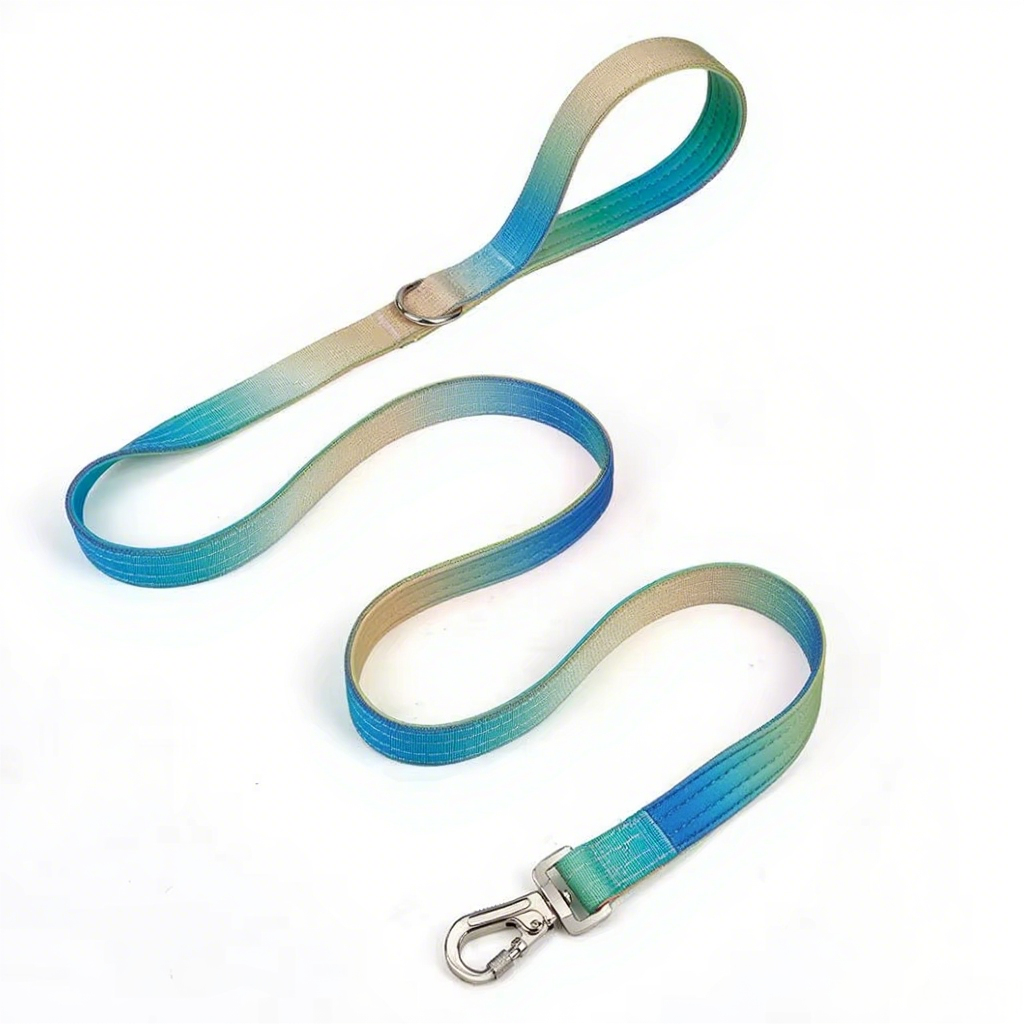 Pet Leash Custom color gradient Soft Adjustable Accessories Hands Free Dog Leash Premium Luxury Durable Dog Leash