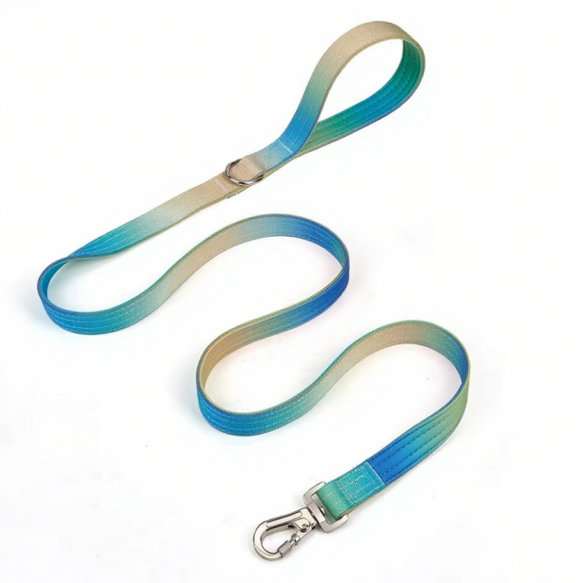 Pet Leash Custom color gradient Soft Adjustable Accessories Hands Free Dog Leash Premium Luxury Durable Dog Leash
