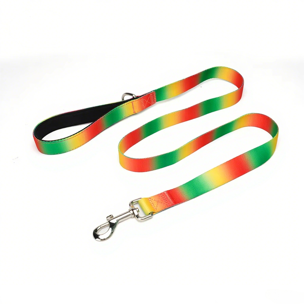 Pet Leash Custom color gradient Soft Adjustable Accessories Hands Free Dog Leash Premium Luxury Durable Dog Leash