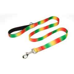 Pet Leash Custom color gradient Soft Adjustable Accessories Hands Free Dog Leash Premium Luxury Durable Dog Leash