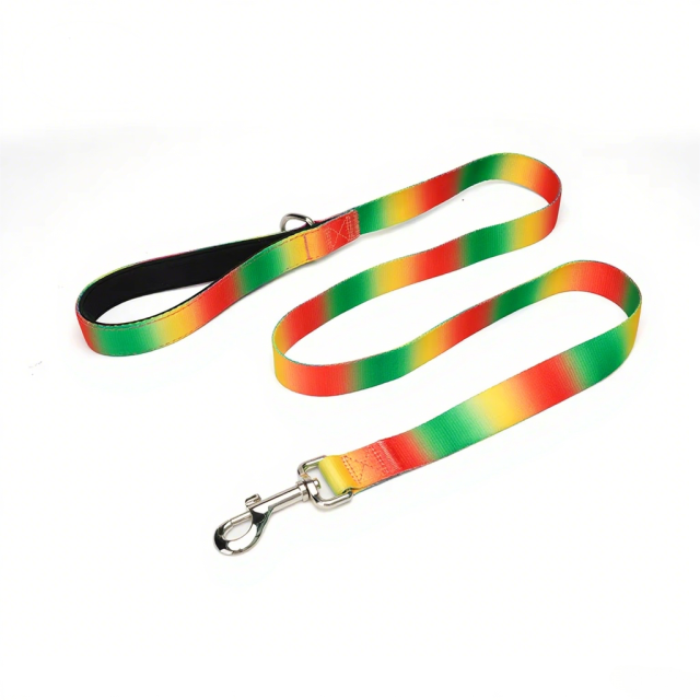 Pet Leash Custom color gradient Soft Adjustable Accessories Hands Free Dog Leash Premium Luxury Durable Dog Leash