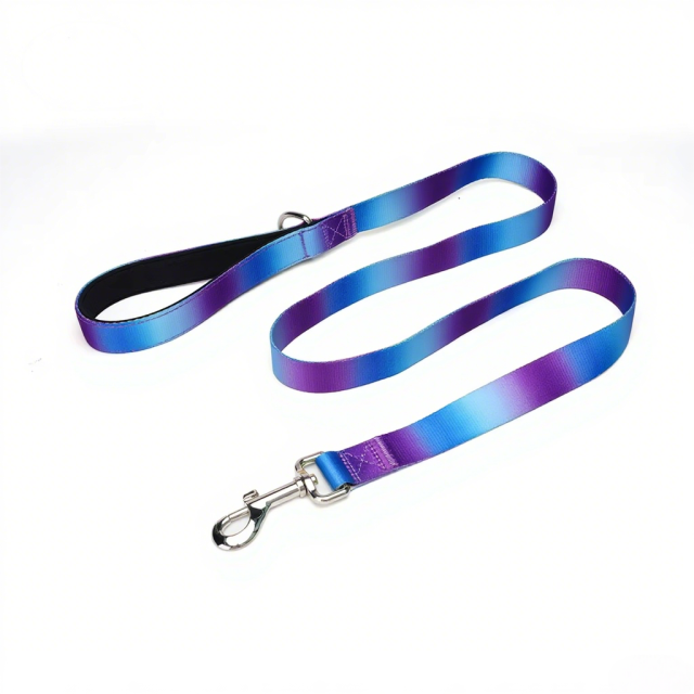 Pet Leash Custom color gradient Soft Adjustable Accessories Hands Free Dog Leash Premium Luxury Durable Dog Leash