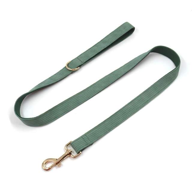 Pet Leash Custom Multipurpose Webbing Soft Adjustable Accessories Hands Free Dog Leash Premium Luxury Corduroy Durable Dog Leash