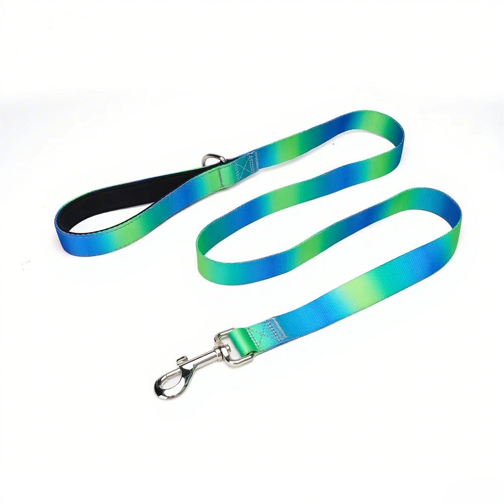 Pet Leash Custom color gradient Soft Adjustable Accessories Hands Free Dog Leash Premium Luxury Durable Dog Leash