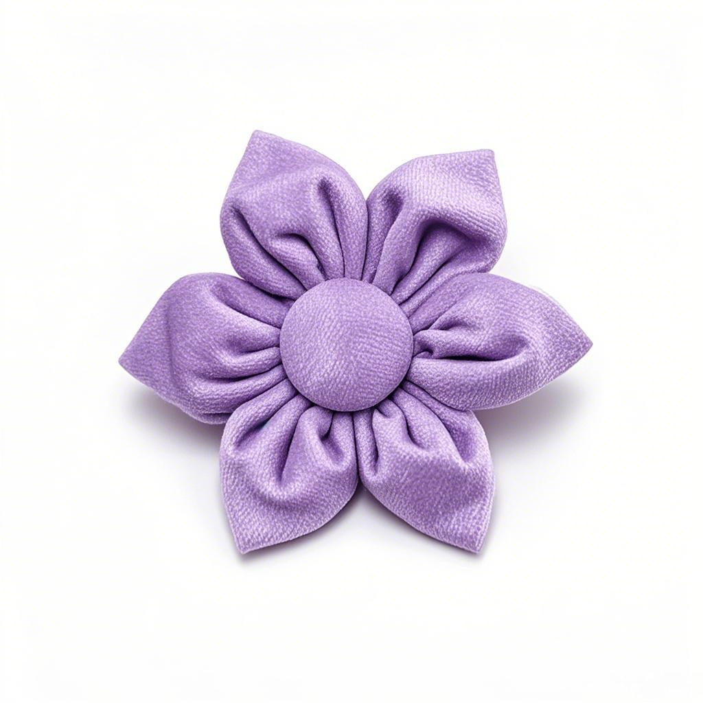 Factory Direct Summer Winter Pet Headwear Solid Pattern Puppy and Cat Dog Tie Stock Animal Design Pet Apparel Accessories Lovely Velvet Flower Style Detachable Pet Bow Tie