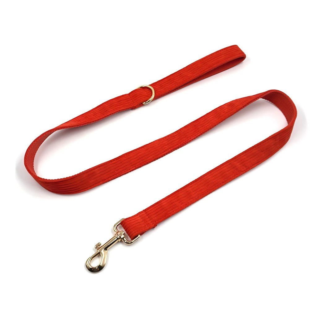 Pet Leash Custom Multipurpose Webbing Soft Adjustable Accessories Hands Free Dog Leash Premium Luxury Corduroy Durable Dog Leash