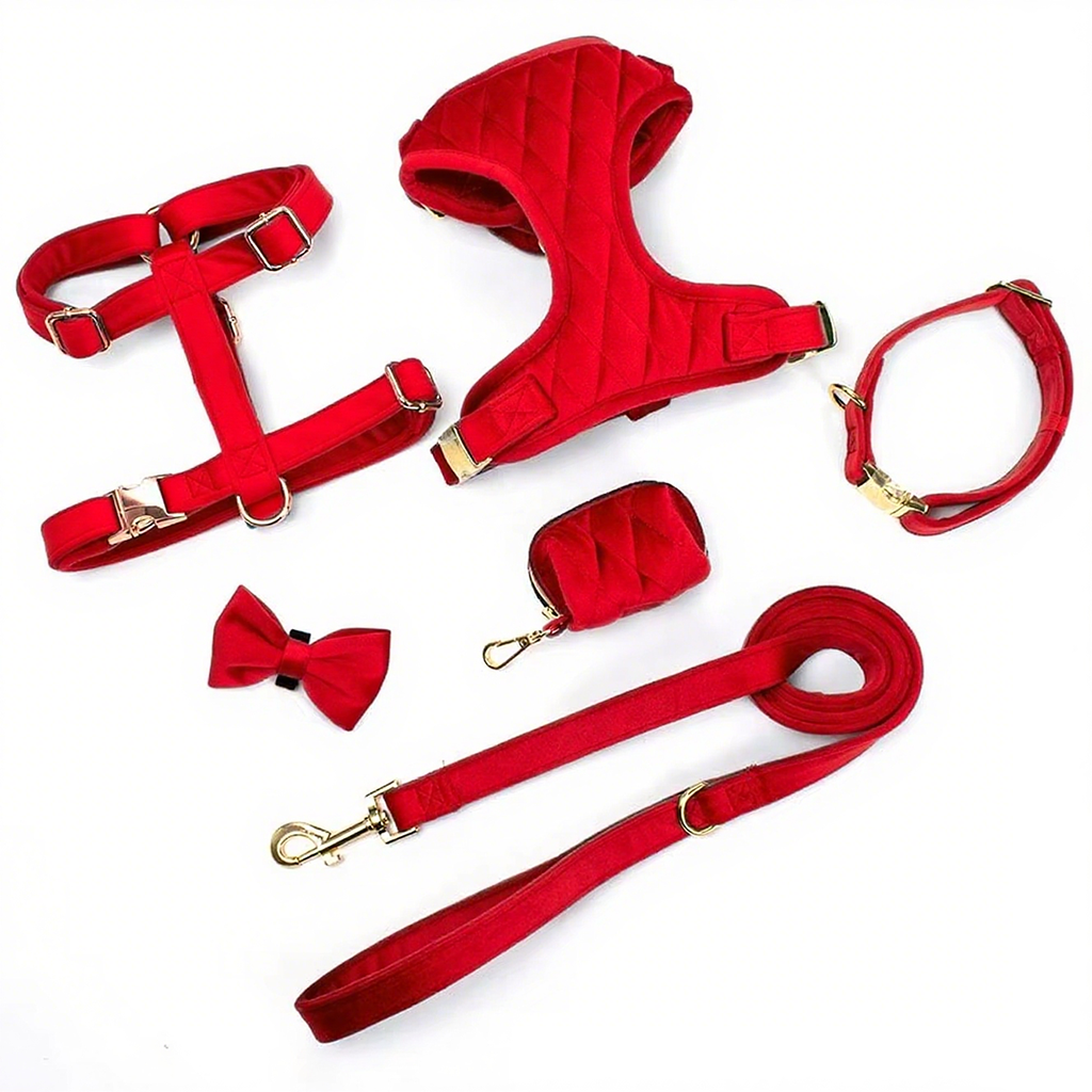 Adjustable Pet Chest Vest All Size Quick Release Safety Velvet Dog Harness Suit With Metal Accessories Buckle