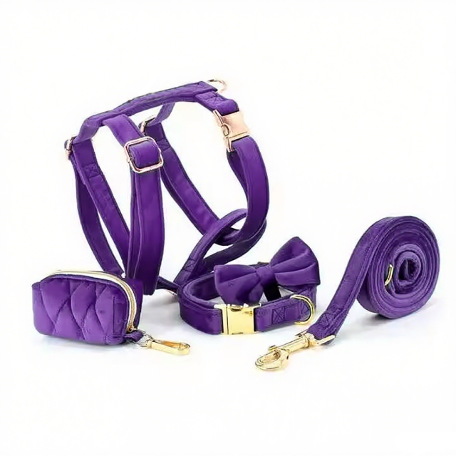 Adjustable Pet Chest Vest All Size Quick Release Safety Velvet Dog Harness Suit With Metal Accessories Buckle