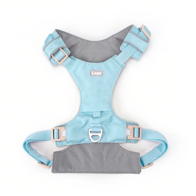 Simple Lightweight Pet Harness Adjustable Breathable Comfortable Easy Clean Fabric