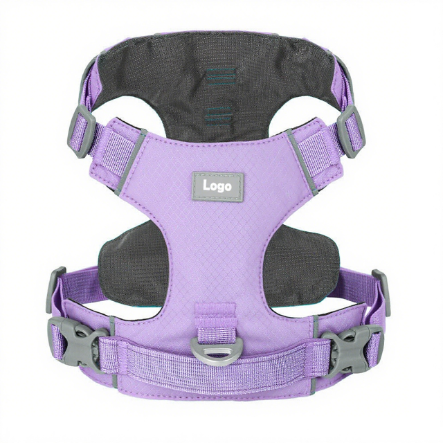 Simple Lightweight Pet Harness Adjustable Breathable Comfortable Easy Clean Fabric
