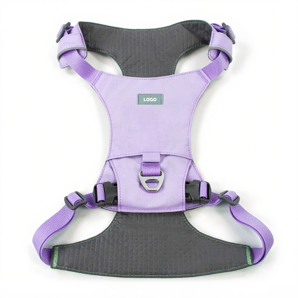 Simple Lightweight Pet Harness Adjustable Breathable Comfortable Easy Clean Fabric