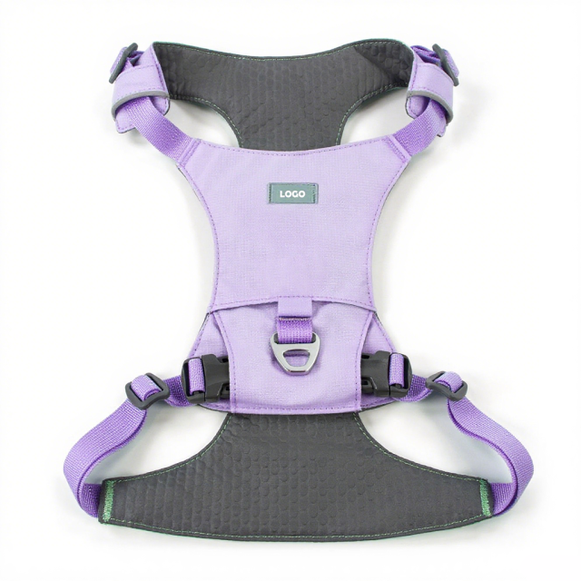 Simple Lightweight Pet Harness Adjustable Breathable Comfortable Easy Clean Fabric