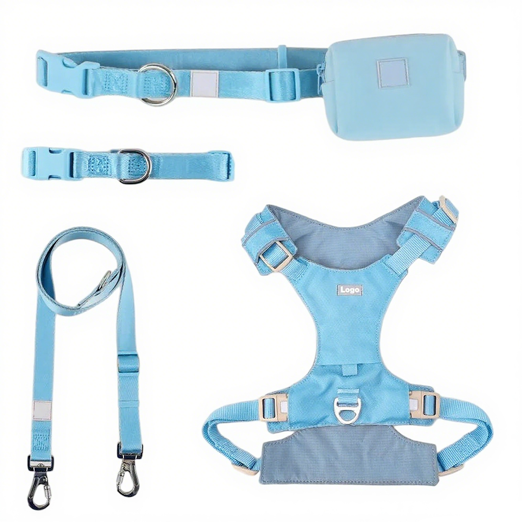 Simple Lightweight Pet Harness Adjustable Breathable Comfortable Easy Clean Fabric